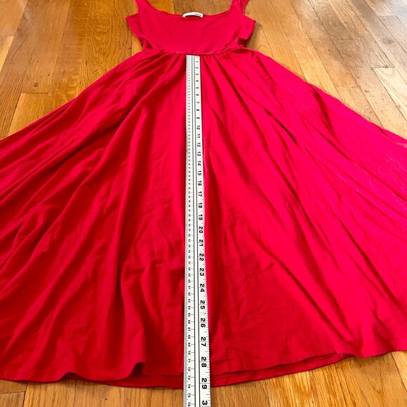 Reformation Rou Knit Midi Dress in Sundried Tomato - Picture 7 of 9